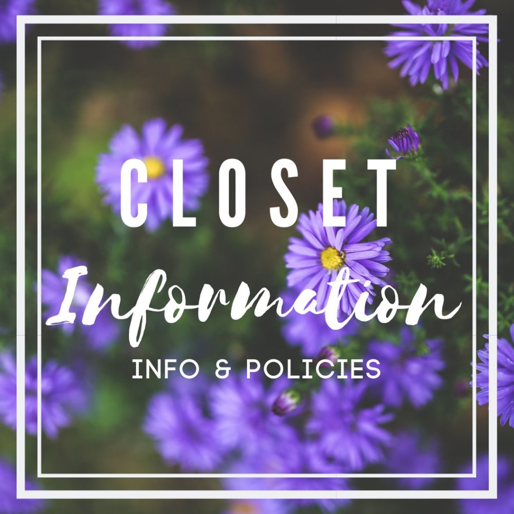 About my Closet - Info & Policies